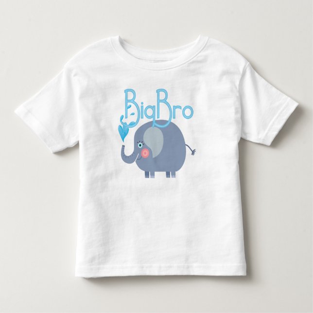 Camiseta De Bebé Elephant Big Bro (Anverso)