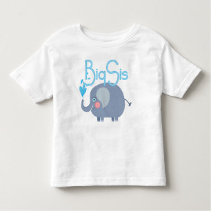 Camiseta De Bebé Elephant Big Sis