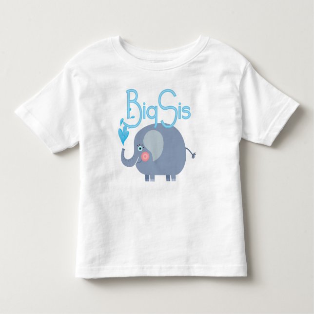 Camiseta De Bebé Elephant Big Sis (Anverso)