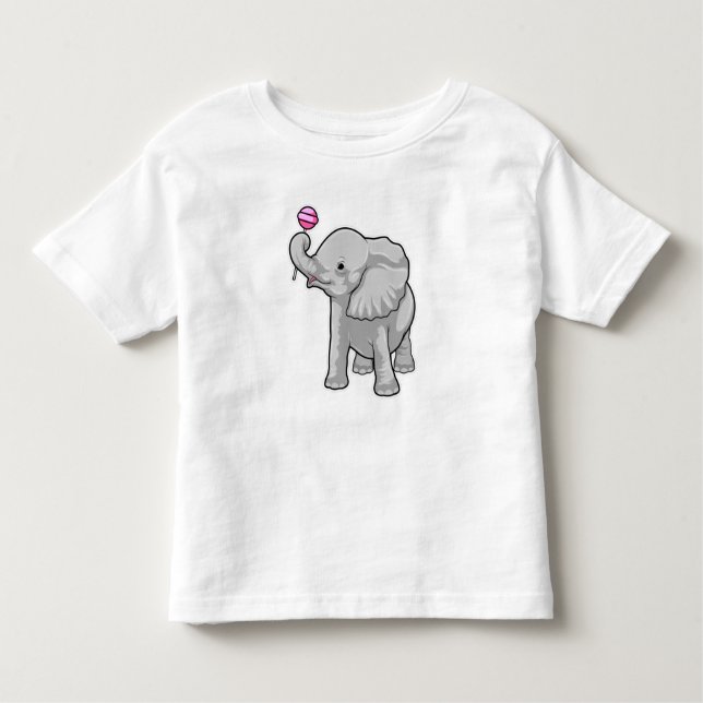 Camiseta De Bebé Elephant Lollipop (Anverso)