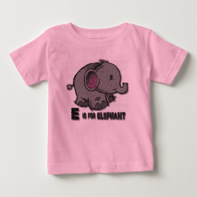 Camiseta De Bebé Elephant Long Sleeve (Anverso)