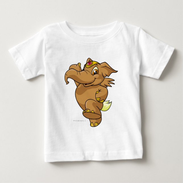 Camiseta De Bebé Elephante Brown (Anverso)