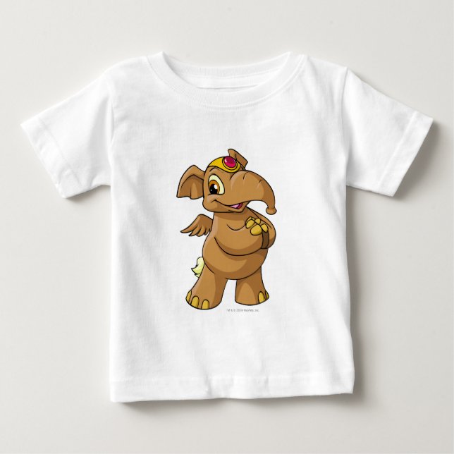 Camiseta De Bebé Elephante Brown (Anverso)