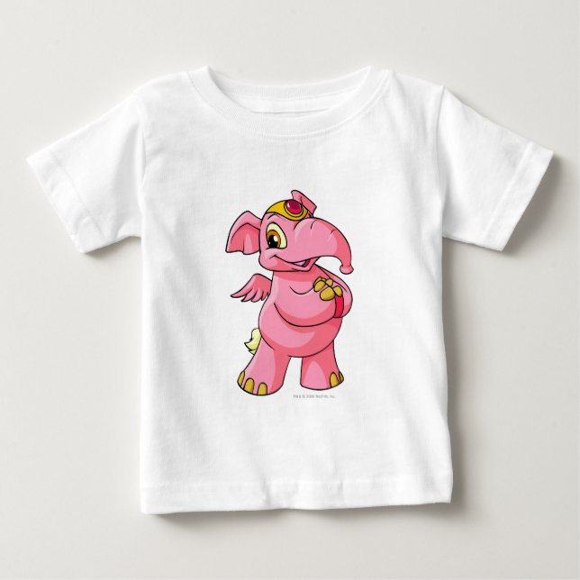 Camiseta De Bebé Elephante Pink (Anverso)