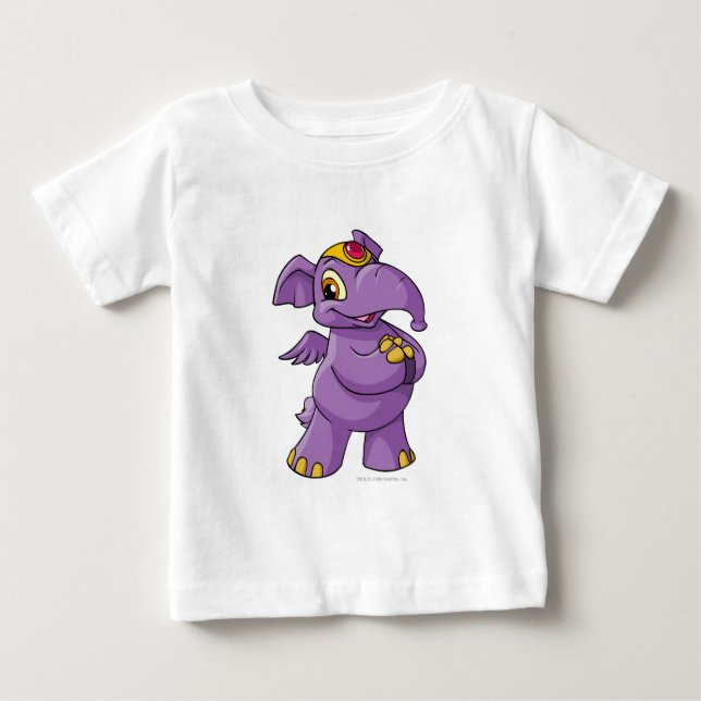 Camiseta De Bebé Elephante Purple (Anverso)