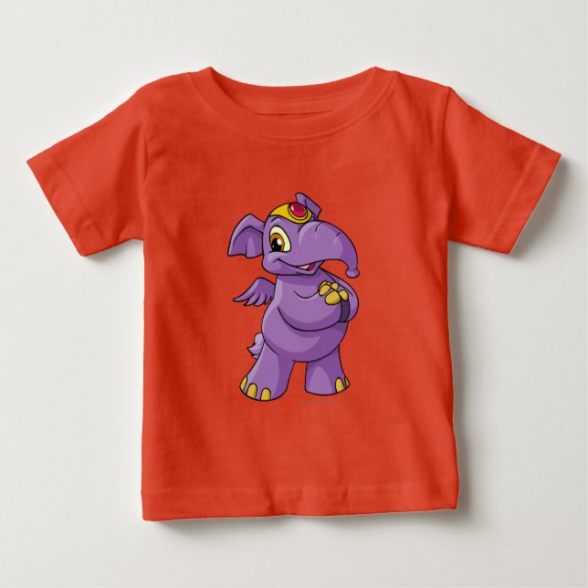 Camiseta De Bebé Elephante Purple (Anverso)