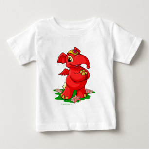 Camiseta De Bebé Elephante rojo alegre en Shenkuu
