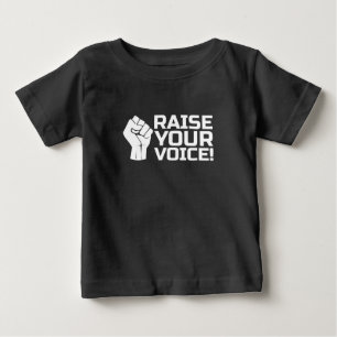 Camiseta De Bebé Elevar tu voz 1 w