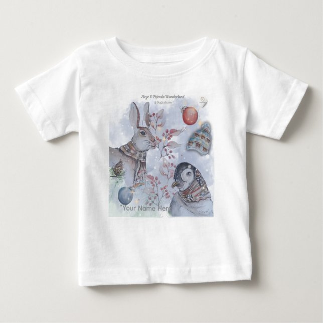 Camiseta De Bebé "Eleze & Friends Wonderland" Boganhues  (Anverso)