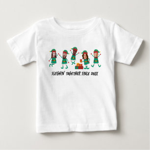 Camiseta De Bebé Elf, Navidades de fotografía de cara divertida y p
