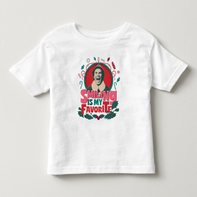 Camiseta De Bebé Elf - Smiling is My Favorite (Anverso)