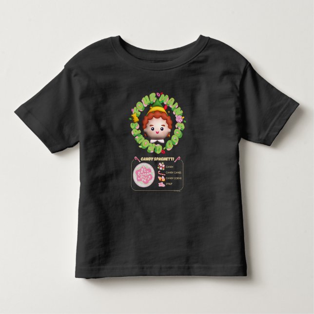 Camiseta De Bebé Elf the Movie | Four Main Food Groups (Anverso)