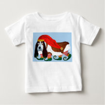 Elfo Basset Hound de Navidad
