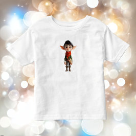 Camiseta de bebé elfo de Navidad adolescente poeta