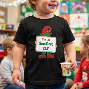 Camiseta De Bebé Elfo más pequeño - Personalizado - Foto familiar a