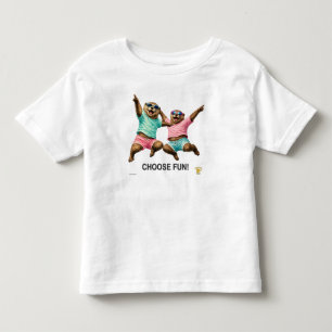 Camiseta De Bebé Elige el Dúo de Nutrias Divertidas