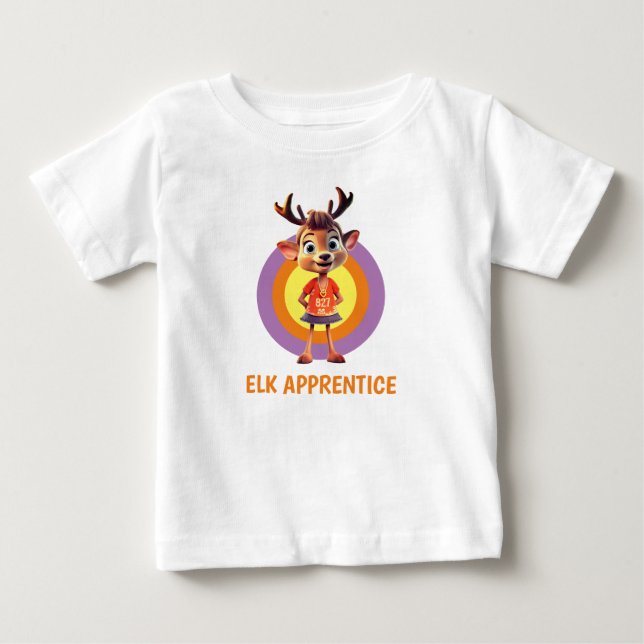 Camiseta De Bebé Elk Apprentice Chica (Anverso)