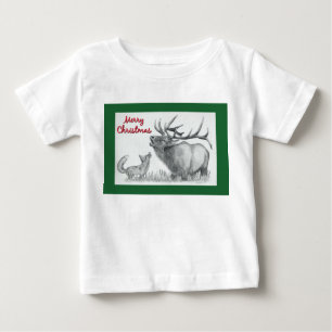Camiseta De Bebé Elkand Fox para Navidades