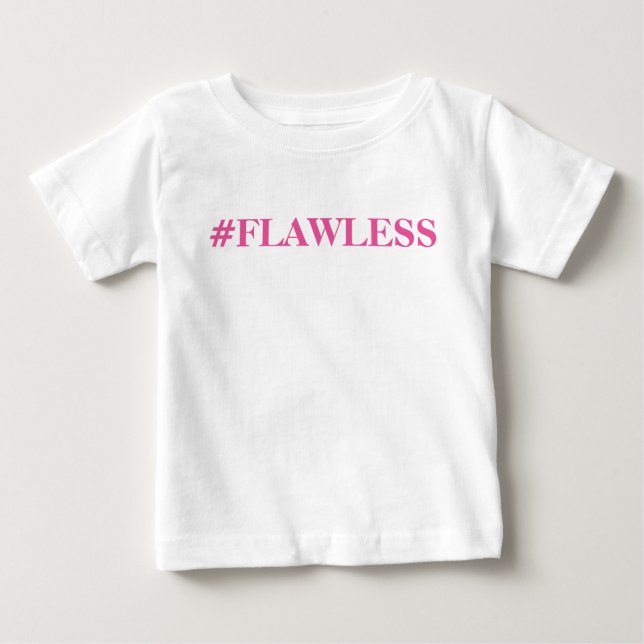Camiseta De Bebé Ella no tiene defectos (Anverso)