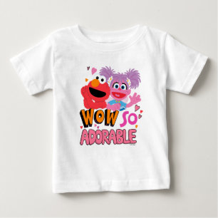 Camiseta De Bebé Elmo & Abby   Wow Qué Adorable