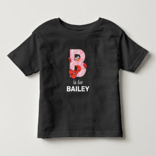 Camiseta De Bebé Elmo Alfabeto   B Burbujas