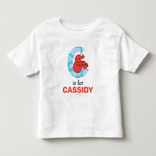 Camiseta De Bebé Elmo Alfabeto   C Nubes