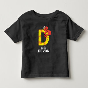 Camiseta De Bebé Elmo Alfabeto   D Pato