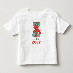 Camiseta De Bebé Elmo Alfabeto Z Azul Turquesa