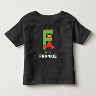 Camiseta De Bebé Elmo Alphabet   F Green