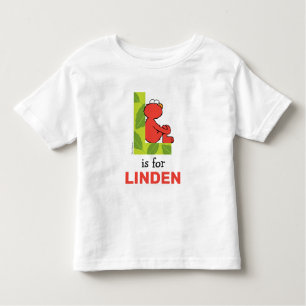 Camiseta De Bebé Elmo Alphabet   L Leaf