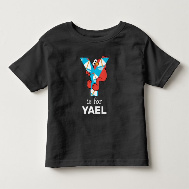 Camiseta De Bebé Elmo Alphabet | Y Yacht (Anverso)