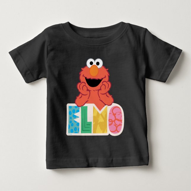 Camiseta De Bebé Elmo Cute y Diversión (Anverso)