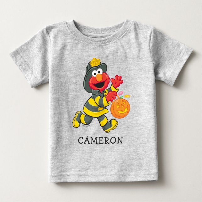 Camiseta De Bebé Elmo | Disfraz de Fireman (Anverso)