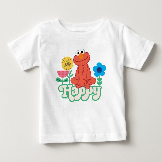 Camiseta De Bebé ¡Elmo Happy! (Anverso)