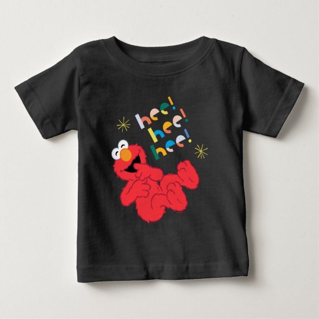 Camiseta De Bebé ¡Elmo Hee! ¡Aquí! ¡Aquí! (Anverso)