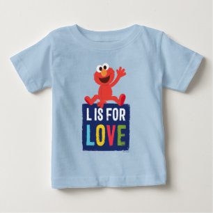 Camiseta De Bebé Elmo   L es por Amor