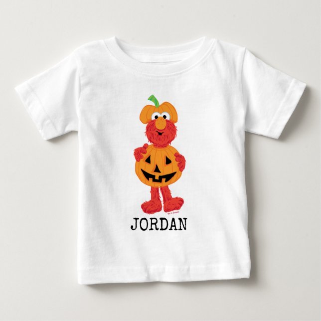 Camiseta De Bebé Elmo | Lindo como una Calabaza (Anverso)