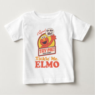 Camiseta De Bebé Elmo Retro Gráfico Agitando Me Hace Cosquillas