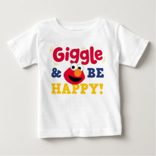 Camiseta De Bebé Elmo Ríe y Sé Feliz
