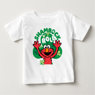 Camiseta De Bebé Elmo   Shamrock 'N' Roll
