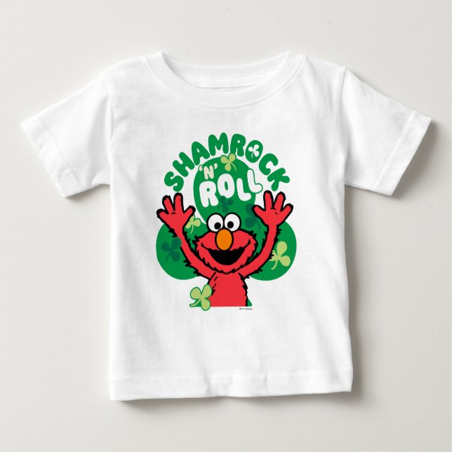 Camiseta De Bebé Elmo | Shamrock 'N' Roll (Anverso)