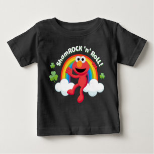 Camiseta De Bebé Elmo   Shamrock 'n' Roll Arcoiris