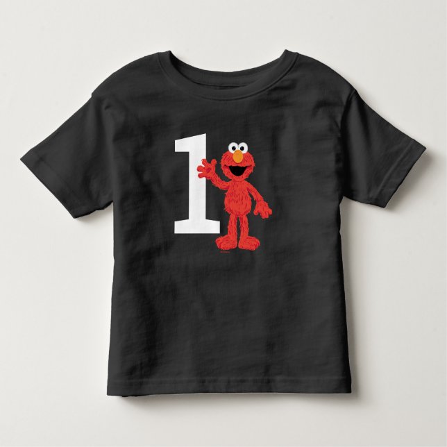 Camiseta De Bebé Elmo simple 1er cumpleaños (Anverso)