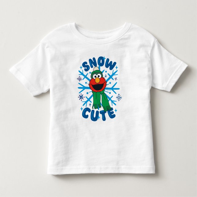 Camiseta De Bebé Elmo Snow Cute (Anverso)