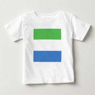 Camiseta De Bebé Emblema de bandera de Sierra Leona