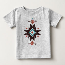 Camiseta De Bebé Emblema de Diamante Boho