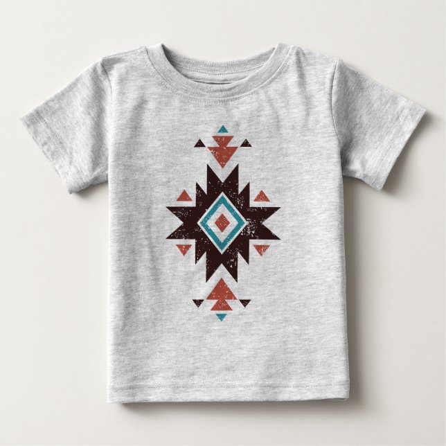 Camiseta De Bebé Emblema de Diamante Boho (Anverso)