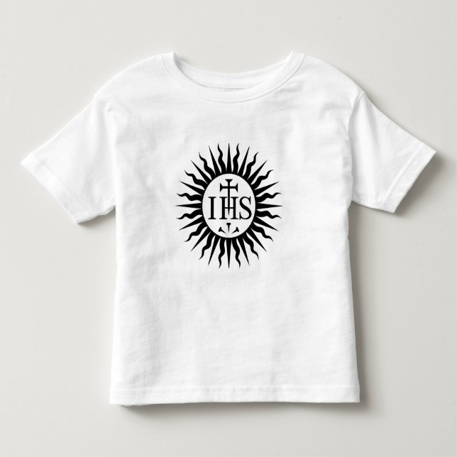 Camiseta De Bebé Emblema de la Compañía de Jesús Monograma (Anverso)