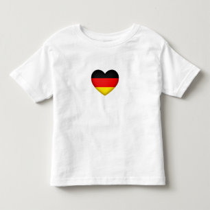 Camiseta De Bebé Emblema del corazón del oro del orgullo rojo negr