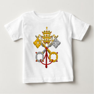 Camiseta De Bebé Emblema del papa oficial Symbol Coat del papado